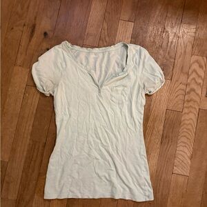 Express Soft Blue Short Sleeve Tee